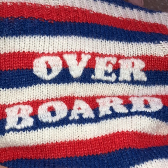 Mother Over the Board Striped Crew Neck Sweater size medium nautical - Picture 2 of 3